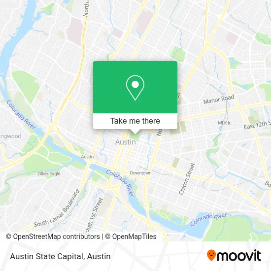 Austin State Capital map