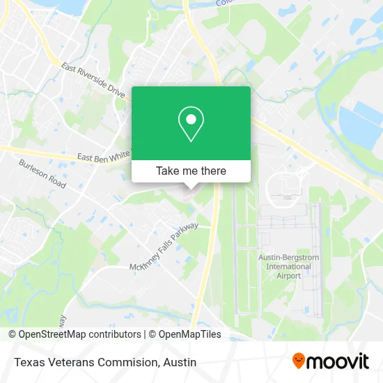 Texas Veterans Commision map