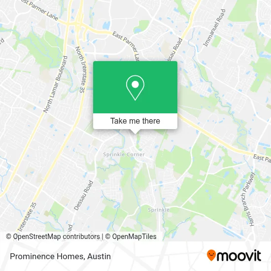 Prominence Homes map