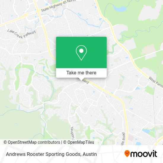 Andrews Rooster Sporting Goods map