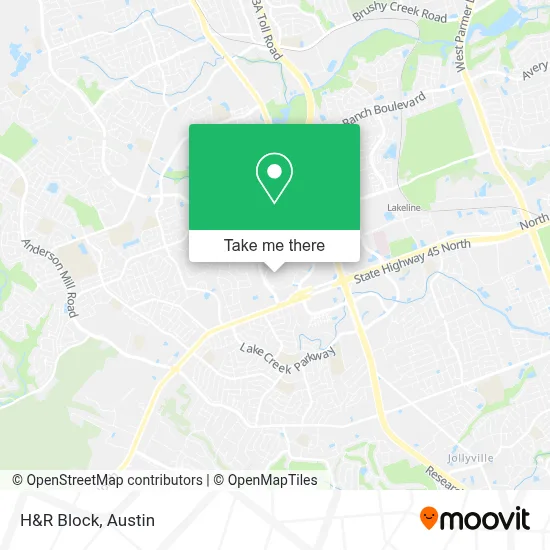 H&R Block map