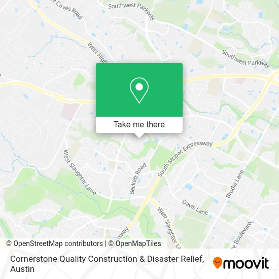 Cornerstone Quality Construction & Disaster Relief map