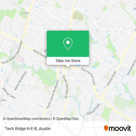 Tech Ridge H-E-B map