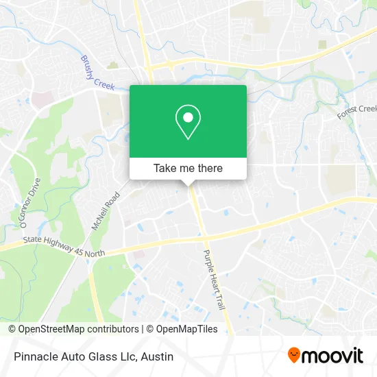 Pinnacle Auto Glass Llc map