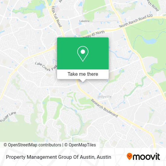 Property Management Group Of Austin map