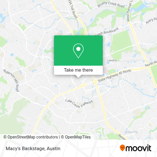 Macy's Backstage map