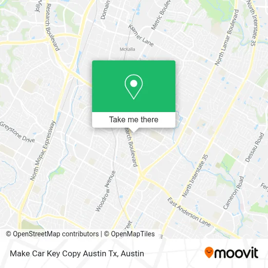 Make Car Key Copy Austin Tx map