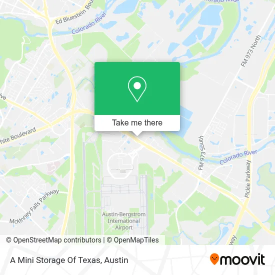 A Mini Storage Of Texas map