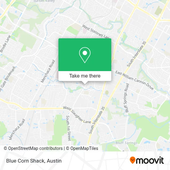 Blue Corn Shack map