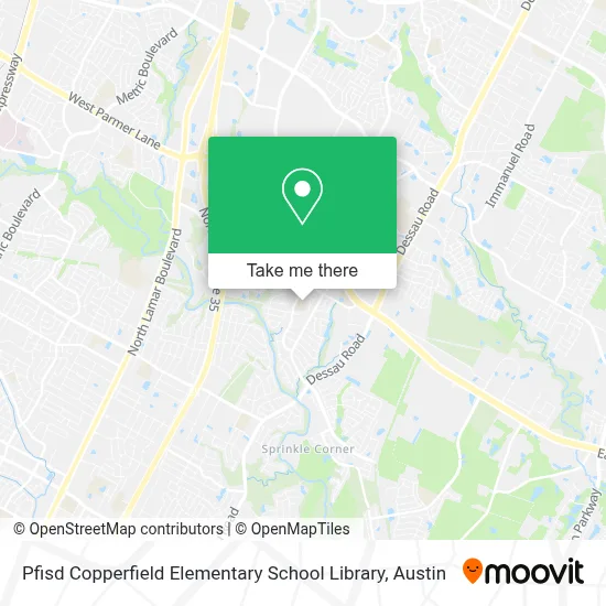 Pfisd Copperfield Elementary School Library map