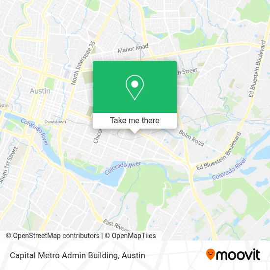 Capital Metro Admin Building map