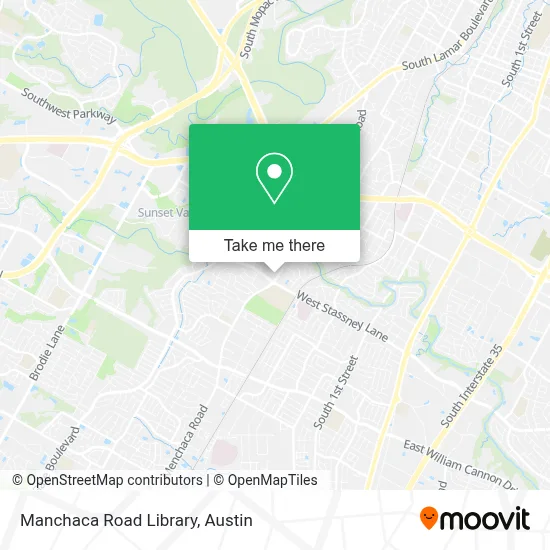 Manchaca Road Library map