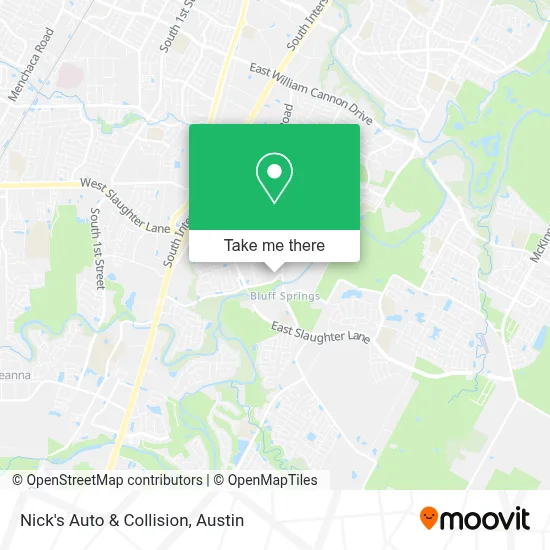 Nick's Auto & Collision map