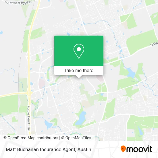 Matt Buchanan Insurance Agent map