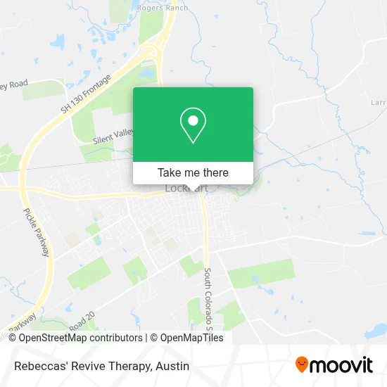 Rebeccas' Revive Therapy map