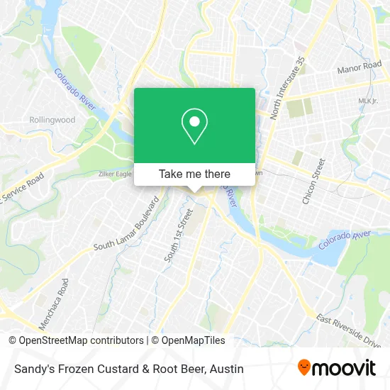 Sandy's Frozen Custard & Root Beer map