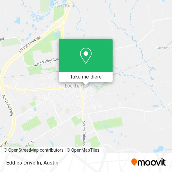 Eddies Drive In map