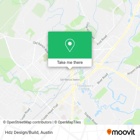 Hdz Design/Build map