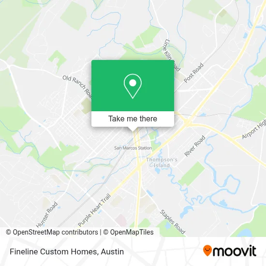 Fineline Custom Homes map