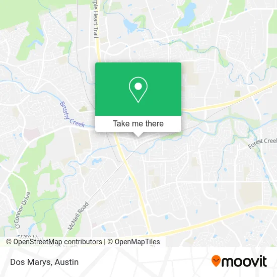 Dos Marys map