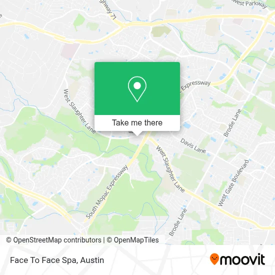 Face To Face Spa map