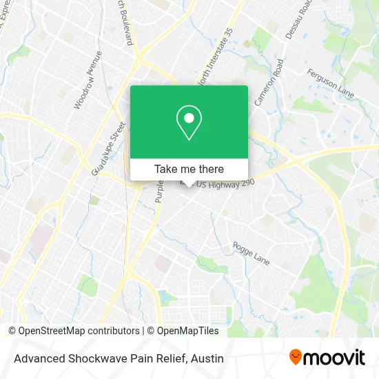 Advanced Shockwave Pain Relief map