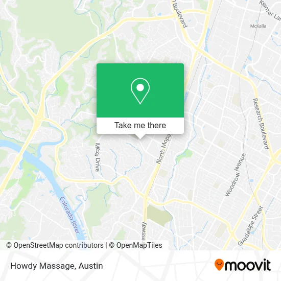 Howdy Massage map