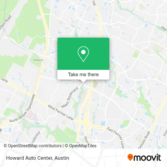 Howard Auto Center map