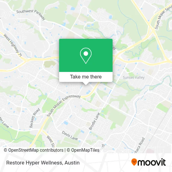 Restore Hyper Wellness map