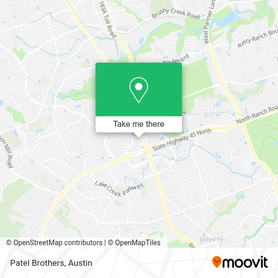 Patel Brothers map