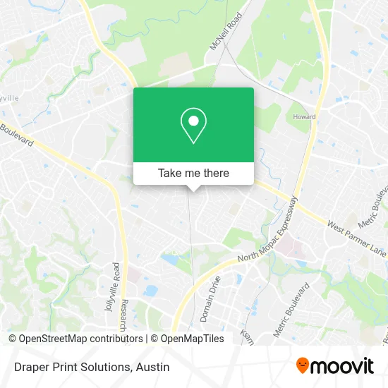 Draper Print Solutions map