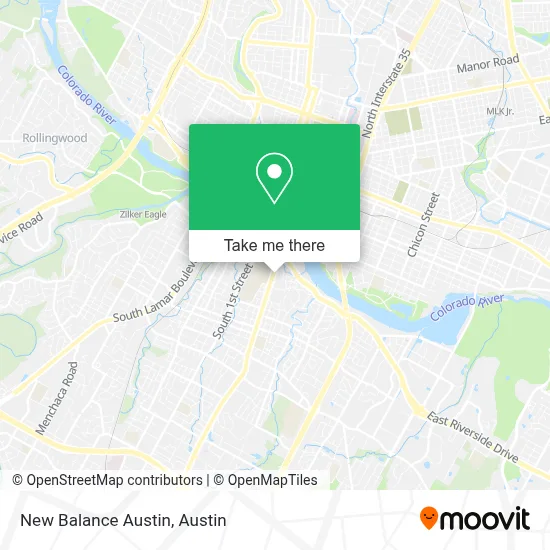 New Balance Austin map