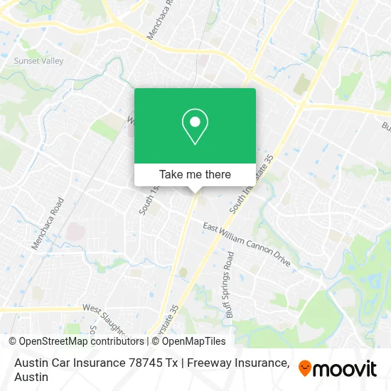 Austin Car Insurance 78745 Tx | Freeway Insurance map