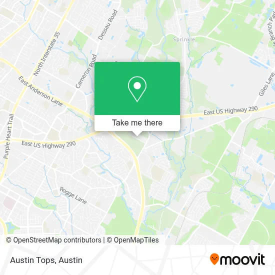 Austin Tops map