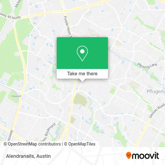Alendranails map