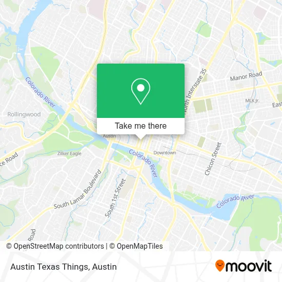 Austin Texas Things map