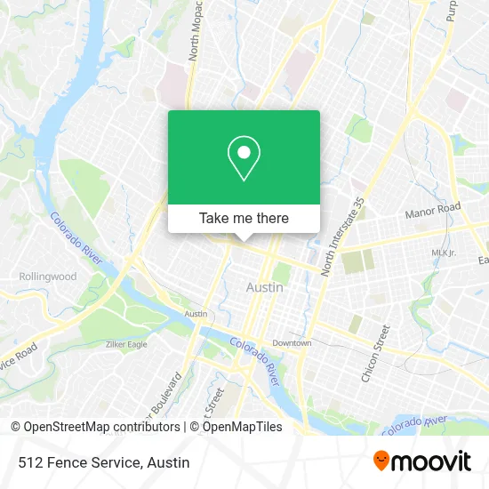 512 Fence Service map