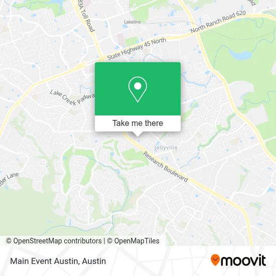 Main Event Austin map