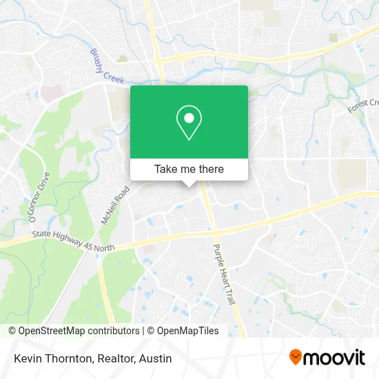 Kevin Thornton, Realtor map