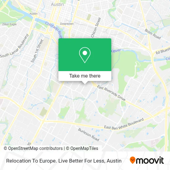 Relocation To Europe. Live Better For Less map