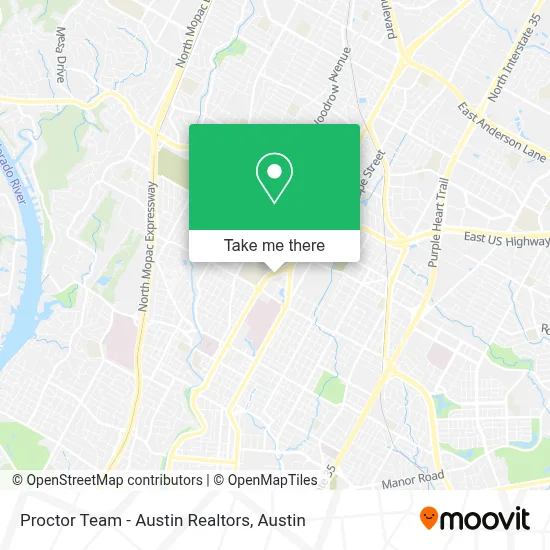 Proctor Team - Austin Realtors map