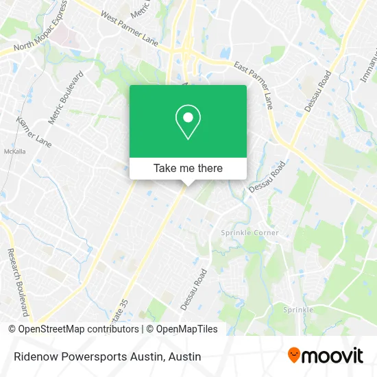 Ridenow Powersports Austin map