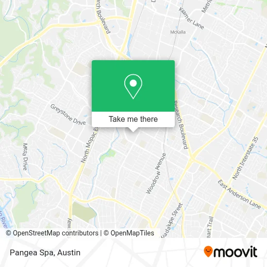 Pangea Spa map