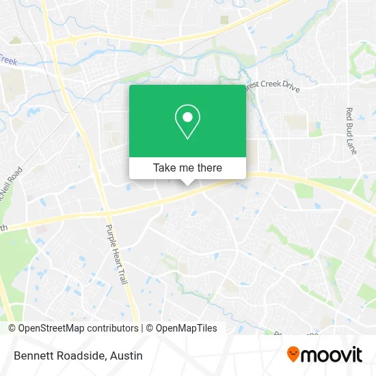 Bennett Roadside map