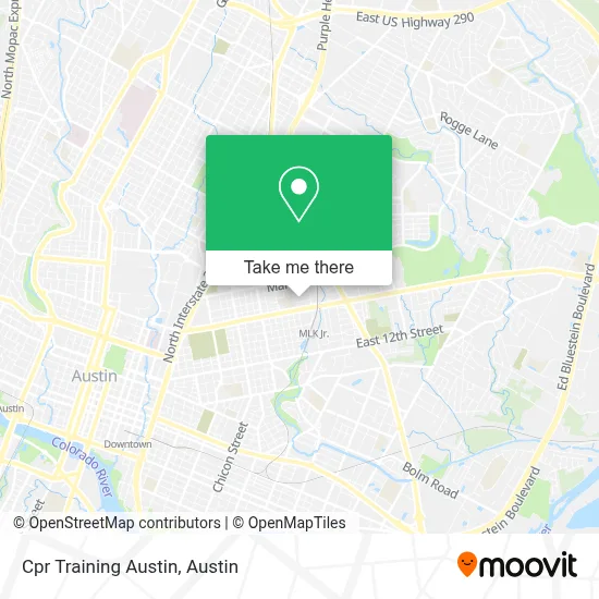 Cpr Training Austin map