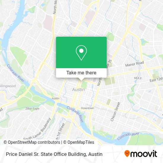 Price Daniel Sr. State Office Building map