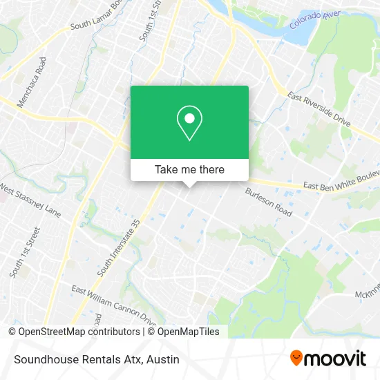 Soundhouse Rentals Atx map