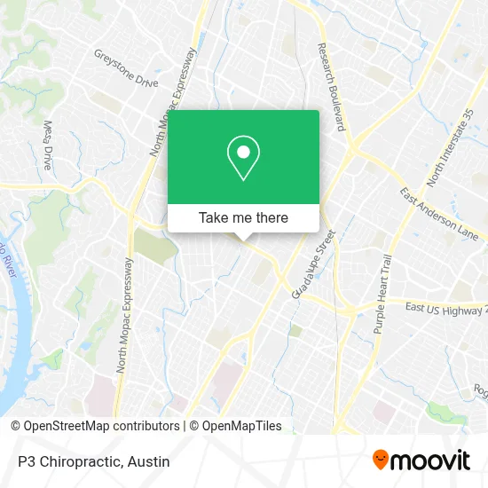P3 Chiropractic map
