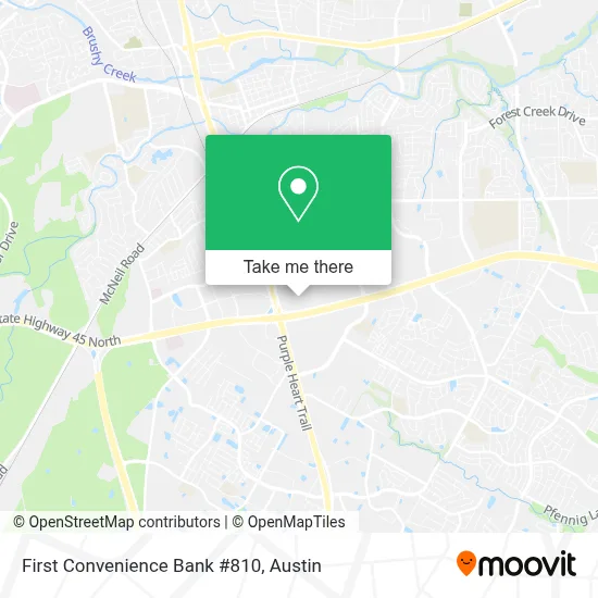 First Convenience Bank #810 map