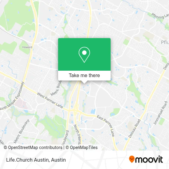 Life.Church Austin map